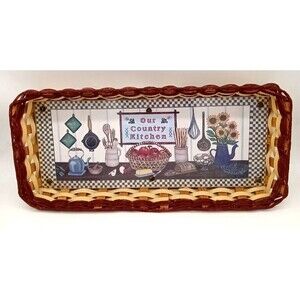 1999 Raymond L. Greenberg Chester N.Y.  10X22 Country Kitchen Litho In Basket
